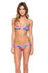 Luli Fama Star Girl Crystallized Seamless Triangle Top